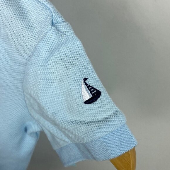 NEW Little Me Sailboat Polo Shirt Babies 12M Nordstrom Collared NWOT Blue‎ Top - Picture 5 of 11
